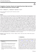 Cover page: Sensitivity of high resolution WRF model to land surface schemes in simulating boreal summer climate over Central Asia