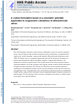 Cover page: A contact formulation based on a volumetric potential: Application to isogeometric simulations of atrioventricular valves.