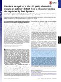 Cover page: Structural analysis of a class III preQ1 riboswitch reveals an aptamer distant from a ribosome-binding site regulated by fast dynamics