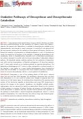 Cover page: Oxidative Pathways of Deoxyribose and Deoxyribonate Catabolism