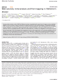 Cover page: Multi-ancestry meta-analysis and fine-mapping in Alzheimer’s disease