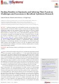 Cover page: Finding Needles in Haystacks and Inferring Their Function: Challenges and Successes in Beneficial Symbiosis Research