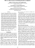 Cover page: Efficacy of Bias Awareness in Debiasing Oil and Gas Judgments