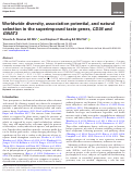 Cover page: Worldwide diversity, association potential, and natural selection in the superimposed taste genes, CD36 and GNAT3