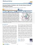 Cover page: Structural Studies of Inhibitors with Clinically Relevant Influenza Endonuclease Variants