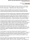 Cover page: Economic Dynamics of Environmental Law