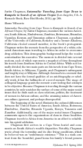 Cover page: Justin Chapman, <em>Saturnalia: Traveling from Cape Town to Kampala in Search of an African Utopia<em> (Los Angeles, CA: A Barnacle Book, Rare Bird Books, 2014). pp. 286.</em>
      </em>