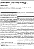 Cover page: Data-Driven Gross Patient Motion Detection and Compensation: Implications for Coronary 18F-NaF PET Imaging