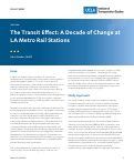 Cover page of The Transit Effect: A Decade of Change at LA Metro Rail Stations&nbsp;