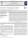 Cover page: Equilibrium water and solute uptake in silicone hydrogels