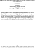 Cover page: Differences in Learning Novel and Partially Known Concepts: Exploring Children's Self-Regulated Choices