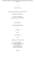 Cover page: Being non-speaking in a speaking world: Surfacing the improvisations of autistic individuals