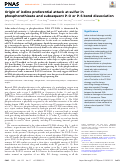 Cover page: Origin of iodine preferential attack at sulfur in phosphorothioate and subsequent P-O or P-S bond dissociation