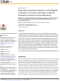 Cover page: Exopolysaccharide production in Caulobacter crescentus: A resource allocation trade-off between protection and proliferation.