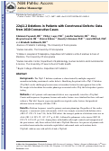 Cover page: 22q11.2 Deletions in Patients with Conotruncal Defects: Data from 1,610 Consecutive Cases