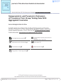 Cover page: Nonparametric and Parametric Estimators of Prevalence From Group Testing Data With Aggregated Covariates