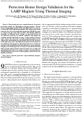 Cover page: Protection Heater Design Validation for the LARP Magnets Using Thermal Imaging