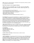 Cover page: Systematic Review of Prevalence, Risk Factors, and Risk for Metachronous Advanced Neoplasia in Patients With Young-Onset Colorectal Adenoma