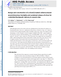 Cover page: Design and construction of a silver(I)-loaded cellulose-based wound dressing: trackable and sustained release of silver for controlled therapeutic delivery to wound sites