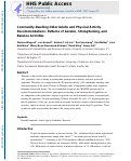 Cover page: Community-Dwelling Older Adults and Physical Activity Recommendations: Patterns of Aerobic, Strengthening, and Balance Activities.