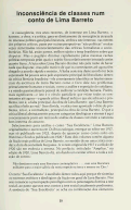 Cover page: Inconsciência de classes num conto de Lima Barreto