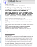 Cover page: Pre‐discharge and early post‐discharge troponin elevation among patients hospitalized for heart failure with reduced ejection fraction: findings from the ASTRONAUT trial