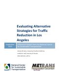 Cover page: Evaluating Alternative Strategies for Traffic Reduction in Los Angeles