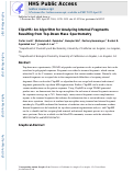 Cover page: ClipsMS: An Algorithm for Analyzing Internal Fragments Resulting from Top-Down Mass Spectrometry