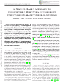 Cover page: A Physics-Based Approach to Unsupervised Discovery of Coherent Structures in Spatiotemporal Systems