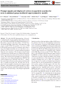 Cover page: Prompt signals and displaced vertices in sparticle searches for next-to-minimal gauge-mediated supersymmetric models