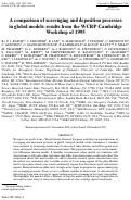 Cover page: A comparison of scavenging and deposition processes in global models: results from the WCRP Cambridge Workshop of 1995