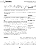 Cover page: Quality of life and urolithiasis: the patient - reported outcomes measurement information system (PROMIS)