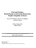 Cover page of Policy Paper 46: Fuel and Famine: Rural Energy Crisis in the Democratic People's Republic of Korea