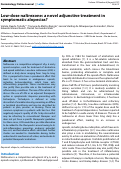 Cover page: Low-dose naltrexone: a novel adjunctive treatment in symptomatic alopecias?