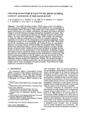 Cover page: Choosing meteorological input for the global modeling initiative assessment of high‐speed aircraft