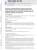 Cover page: Evaluation of the Xpert MTB Host Response assay for the triage of patients with presumed pulmonary tuberculosis: a prospective diagnostic accuracy study in Viet Nam, India, the Philippines, Uganda, and South Africa