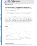 Cover page: Assessment of extent of surgical resection of primary high‐grade osteosarcoma by treating institutions: A report from the Children's Oncology Group