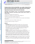 Cover page: Peripheral Blood Mitochondrial DNA Copy Number Obtained From Genome-Wide Genotype Data Is Associated With Neurocognitive Impairment in Persons With Chronic HIV Infection