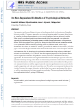 Cover page: On Nonregularized Estimation of Psychological Networks