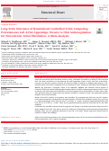 Cover page: Long-Term Outcomes of Randomized Controlled Trials Comparing Percutaneous Left Atrial Appendage Closure to Oral Anticoagulation for Nonvalvular Atrial Fibrillation: A Meta-Analysis.