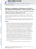 Cover page: Hypertension, antihypertensive medications use and risk of age-related macular degeneration in California Teachers Cohort