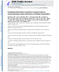 Cover page: Esophageal Manometry Competency Program Improves Gastroenterology Fellow Performance in Motility Interpretation.