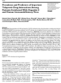 Cover page: Prevalence and Predictors of Important Telaprevir Drug Interactions Among Patients Coinfected With Hepatitis C and Human Immunodeficiency Virus