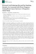 Cover page: Dietary Acid Load, Past Smoking Intensity and Mortality Among Breast Cancer Survivors