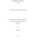 Cover page: Conflict of Interest and Incentives in Health Care