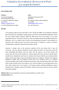 Cover page of Colusión	sin	evidencia	directa	en	el	Perú	¿La	sospecha	basta?