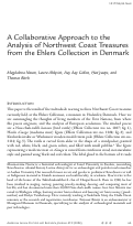 Cover page: A Collaborative Approach to the Analysis of Northwest Coast Treasures from the Ehlers Collection in Denmark