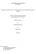 Cover page: Length-Invariant Motif Discovery: Finding Similar Patterns at Different Subsequence Lengths