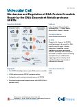 Cover page: Mechanism and Regulation of DNA-Protein Crosslink Repair by the DNA-Dependent Metalloprotease SPRTN