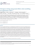 Cover page: Divergence dating using mixed effects clock modelling: An application to HIV-1